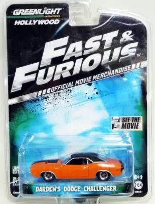 Fast & Furious - Darden\'s Dodge Challenger (m�tal 1:64�me) Greenlight Hollywood