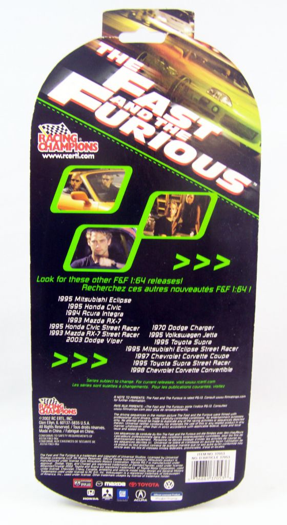 Fast & Furious - Racing Champions (ERTL) 5-Cars Collector Fast & Furious - Racing Champions (ERTL) 5-Cars Collector