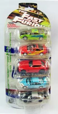 Fast & Furious - Racing Champions (ERTL) 5-Cars Collector Set (m�tal 1:64�me) 1995 Mitsubitshi Eclipse