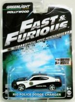 Fast & Furious - Rio Police Dodge Charger (métal 1:64ème) Greenlight Hollywood