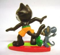 Felix the Cat - COMICS SPAIN Figure - Felix surf with a mouse
