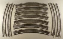 Feller Garnet Ho 11 Rails Courbes Acier R=18\  34 Traverses Tbe