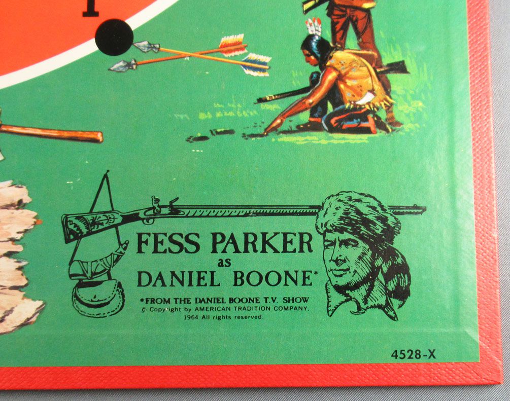 Fess Parker - Trail Blazers Game - MB Board Game 1964