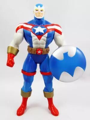 Fighting American - 6\  action-figure \ Rob Liefield\'s modern version\  (loose) - Awesome Toys 1998