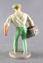 Figurine Plastique 40 mm - Garagiste Cheminot avec Caisse à Outils
