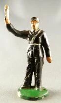Figurine Plastique 54 mm - Agent Circulation B&acirc;ton Bras Droit Lev&eacute; Pli&eacute; Police Policier TdF