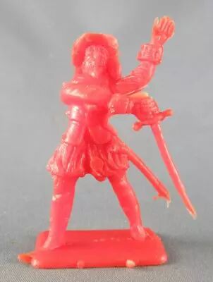 Figurine Plastique Souple 55mm - Mousquetaire (rouge)