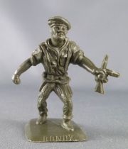 Figurine Publicitaire Bonux - Soldats Contemporains - Parachutiste avançant mitraillette main gauche