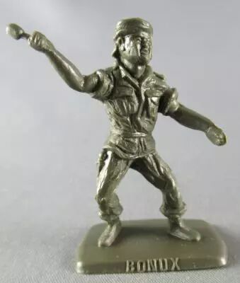 Figurine Publicitaire Bonux - Soldats Contemporains - Parachutiste lanceur grenade