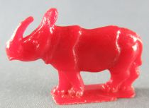 Figurine Publicitaire Café de Paris - Animaux Sauvages & Domestiques - Rhinocéros (rouge foncé)