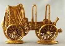 Figurine Publicitaire Caf&eacute; Mexciq - La Conqu&ecirc;te de l\'Ouest - Chariot de Pionnier