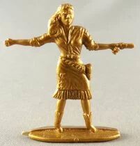 Figurine Publicitaire Caf&eacute; Mexciq - La Conqu&ecirc;te de l\'Ouest - Pi&eacute;ton Annie du Far West
