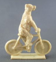 Figurine Publicitaire Café Scarpia - Sanal - Bresilia Père Queru - Cirque Sarasini - Ours sur un vélo