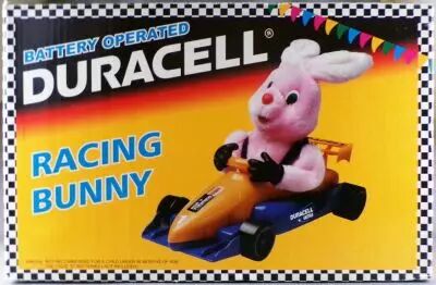 Figurine Publicitaire Duracell - Lapin Pilote F1 Racing Bunny - Jouet � Pile Neuf Boite