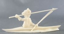 Figurine Publicitaire Heudebert - Le Grand Nord - N°14 Esquimau en canoé
