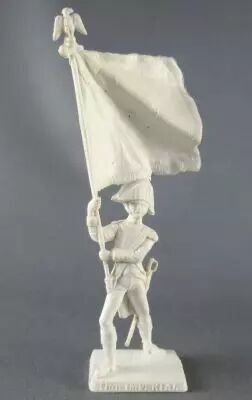 Figurine Publicitaire Imp�rial (Flanc & Entremets) - Napol�on & l\'Arm�e Imp�riale - Porte Drapeau d\'infanterie