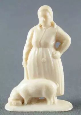 Figurine Publicitaire Le Baby l\'Aiglon - La Vie � la Campagne - Fermi�re avec Cochon