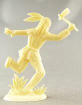 Figurine Publicitaire Marque Inconnue - Far West - Indien Courant avec Tomahawk