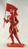 Figurine Publicitaire Marque Inconnue - Moyen Age - Jeanne d\'Arc avec Drapeau
