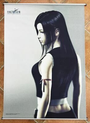 Final Fantasy VII Advent Children - Original Wall Scroll (Kakemono Mural) - Tifa Lockhart (Square Enix Co. 2005)