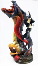 Final Fantasy VIII - Squall Leonhart & Bahamut - Cold-cast resin statue Kotobukiya Sqaure 1999