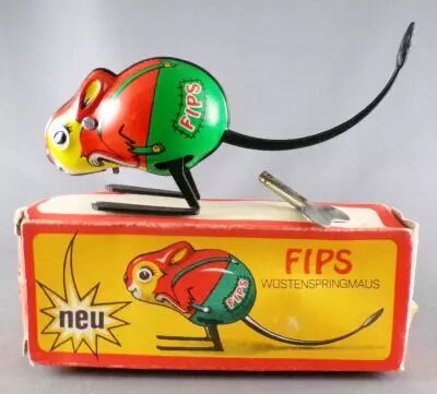 Fips - Souris Sauteuse du D�sert Gerboise Jouet m�canique - SG 5903 Proche Neuf Boite