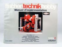 Fischertechnik - Manuel d\'Expérimentation Hobby 2 Volume 1