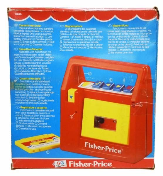 Inleg Oppositie Op risico Fisher-Price - Cassette Recorder