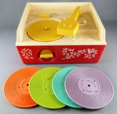Fisher-Price 1971 - Electrophone Music Box Record Player Complet Fonctionne (R�f 995)