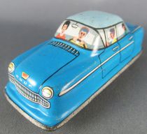  FJ (France Jouets) FJ 1960 Blue Opel Rekord Mechanical Clockwork Tin Car for Traffic-Control Race Set