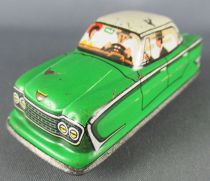 FJ (France Jouets) FJ 1960 Green Ford Zephir Mechanical Clockwork Tin Car for Traffic-Control Race Set