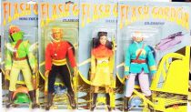 Flash Gordon - Complete set of 4 Mego 9\'\' figures (mint on card)