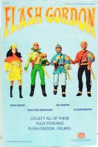 Flash Gordon - Complete set of 4 Mego 9\'\' figures (mint on card)