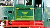 Fleischmann \'&agrave;&eacute;_ Ho Steam Tank Loco with Gear Carl 205 Green Reversed Lighting Boxed no Box