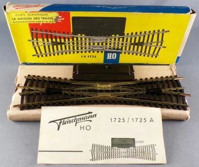 Aiguillage Fleischmann N 9167 – Traversée Jonction Double TJD électrique, Neuf