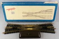 Fleischmann 1725 Ho TJD Travers&eacute;e Jonction Double 15&deg; Manuelle Rails Laiton Neuve Boite