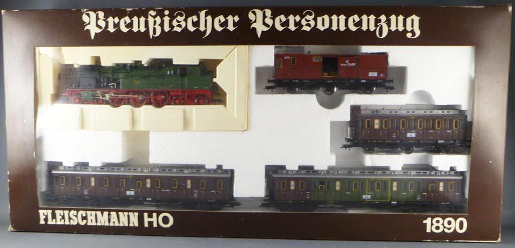 Gezichtsvermogen Verrijking Maladroit Fleischmann 1890 Prussian Train Steam Loco BR78 T18 3 Cars 1 Fourgon Mint  in box