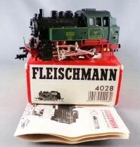Fleischmann 4028 Ho Loco Vapeur Loco-tender &agrave; Cr&eacute;maill&egrave;re Carl 205 Eclairage Invers&eacute; en Boite