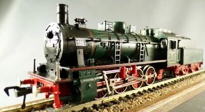 Fleischmann 4147 Ho Kpev Loco Vapeur Type 040 G8.1 4537 Hanovre Vert Eclairage sans Boite
