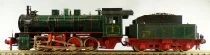 Fleischmann 4147 Ho Kpev Loco Vapeur Type 040 G8.1 4537 Hanovre Vert Eclairage sans Boite