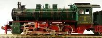 Fleischmann 4147 Ho Kpev Loco Vapeur Type 040 G8.1 4537 Hanovre Vert Eclairage sans Boite