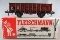 Fleischmann 5012 Ho Db Wagon Tombereau 2 Essieux Ommu 29 Brun 885 008 en Boite
