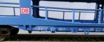 Fleischmann 5290 Ho Db Wagon à Bogies Transport Automobiles Livrée Bleu en Boite