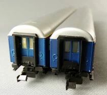 Fleischmann 8110 Ech N Db 2 Voitures 1&deg; Cl Av&uuml;mz 111 61 80 19-70 008-6 Bleue Neuve Boite
