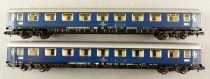 Fleischmann 8110 N Scale DB 2 x Coach Av&uuml;mz 111 61 80 19-70 008-6 Blue Mint in Box