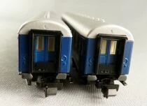 Fleischmann 8110 N Scale DB 2 x Sleeping Car 2nd Cl Touropa Bct&uuml;m 256 51 80 50-80 544-2 Blue Mint in Box