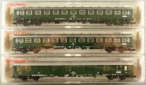 Fleischmann 8111 x 2 8100 Ech N Db 3 Voitures Epoque IV Neuve Boite