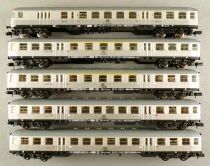 Fleischmann 8120 8121 x 2 8122 x 2 N Scale DB Silberling Train Set 5 x Coach Mint in Box