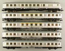 Fleischmann 8120 8121 x 2 8122 x 2 N Scale DB Silberling Train Set 5 x Coach Mint in Box