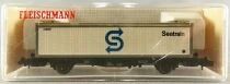 Fleischmann 8240 Ech N Db Wagon Porte Conteneur Seatrain 2 Essieux Lbs (BTmms) 21 80 411 7 882-1 Neuf Boite